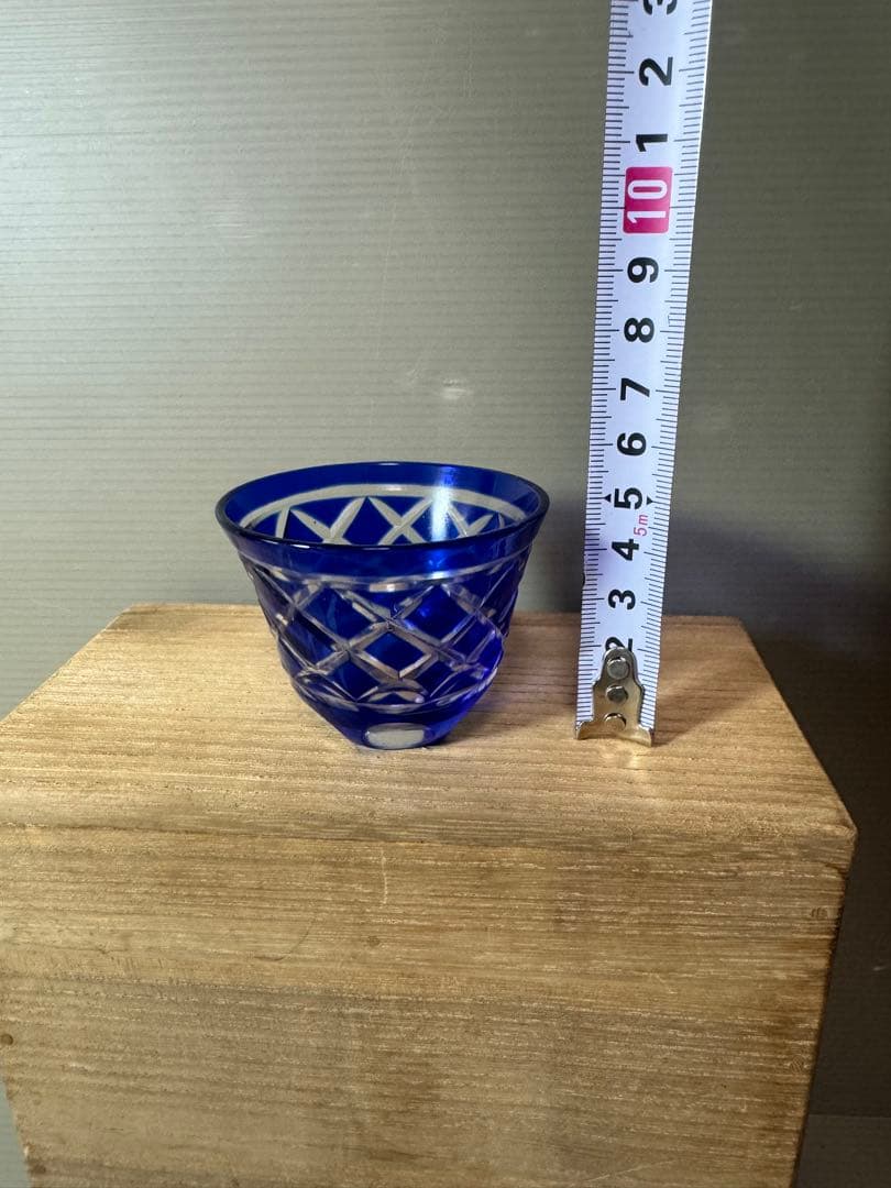 2879 色被切子冷茶グラス　10客　未使用