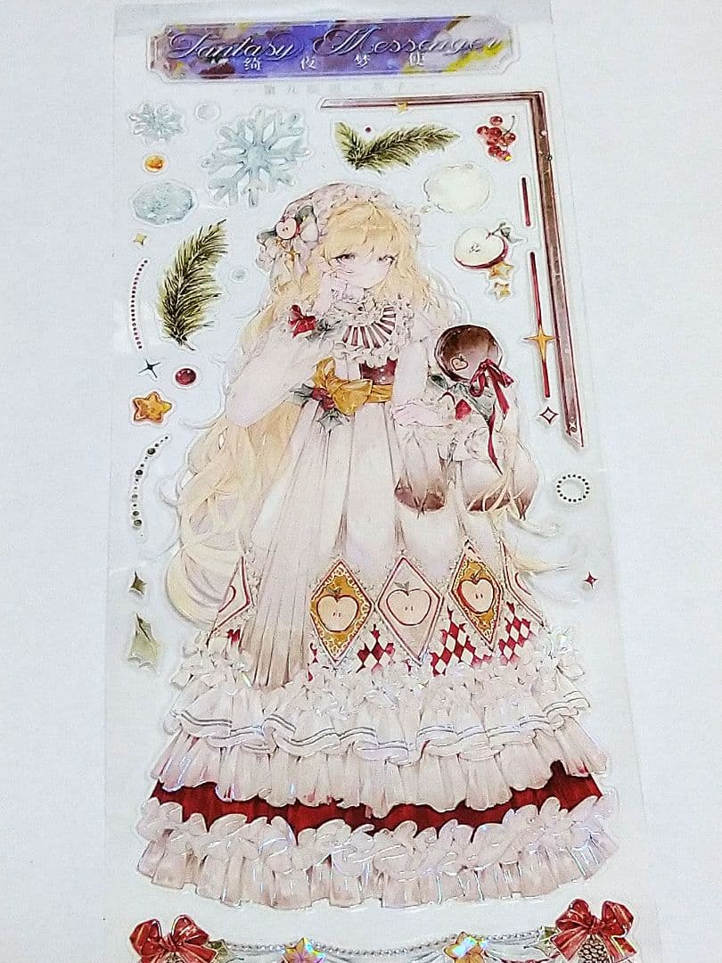 J1015＃绮夜梦使(模切贝壳光)第九航道切り売りは人物マステ女の子