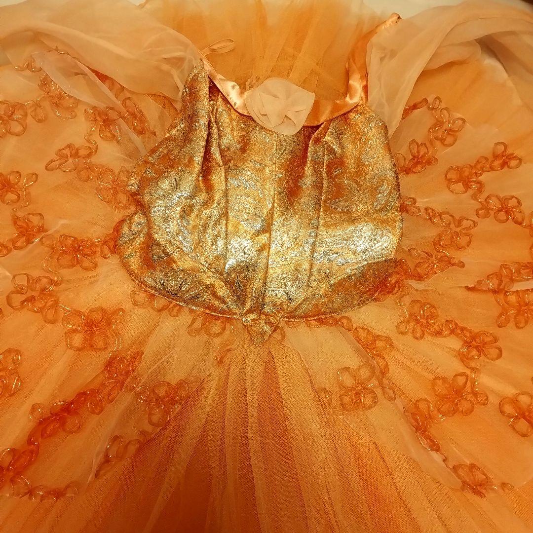 SALE‼️サーモンピンク ラメ入り バレエ衣装　オーロラ1幕