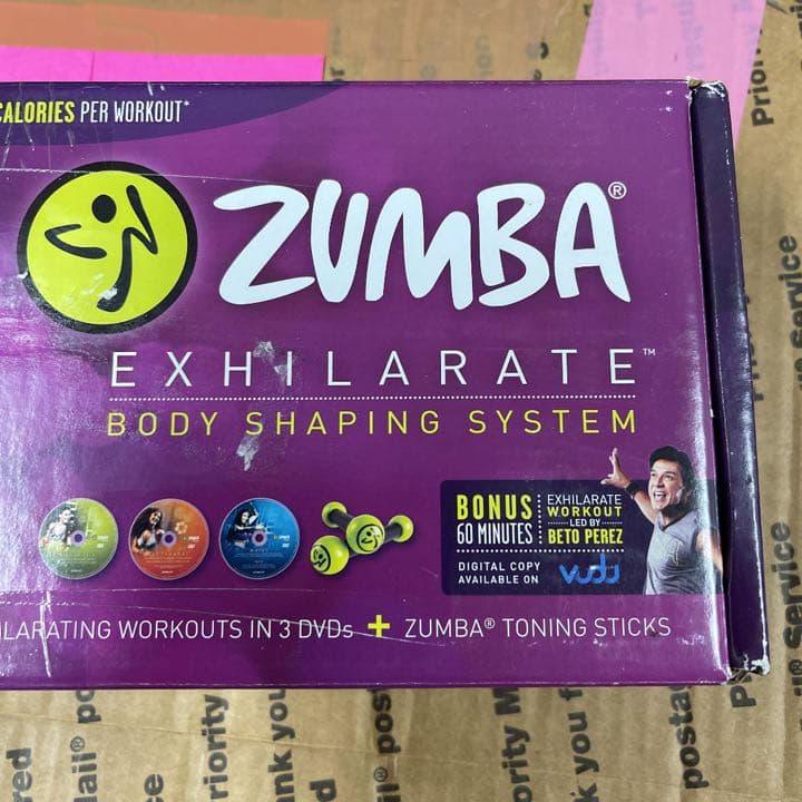 Zumba Fitness  DVD 3本とスティック2本セット　新品