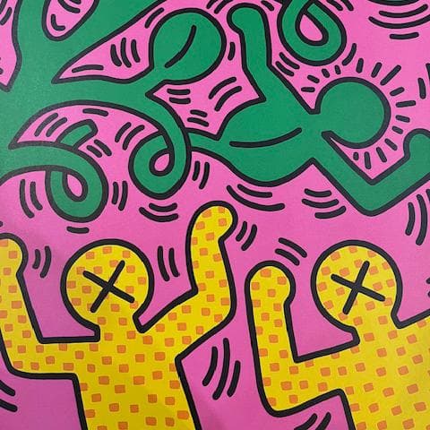 額装品/Tree of Life 1985 キース ヘリング/アートポスター