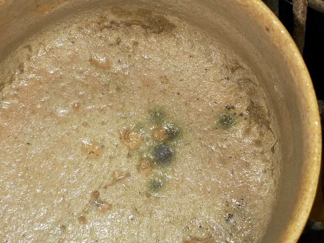 ♥美濃焼♥　黄瀬戸　茶碗　無銘　茶道具　骨董　古玩