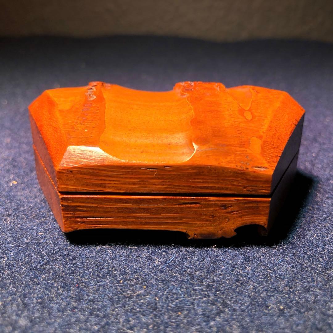 【茶道具】黒田宗傳作　亀形竹根香合