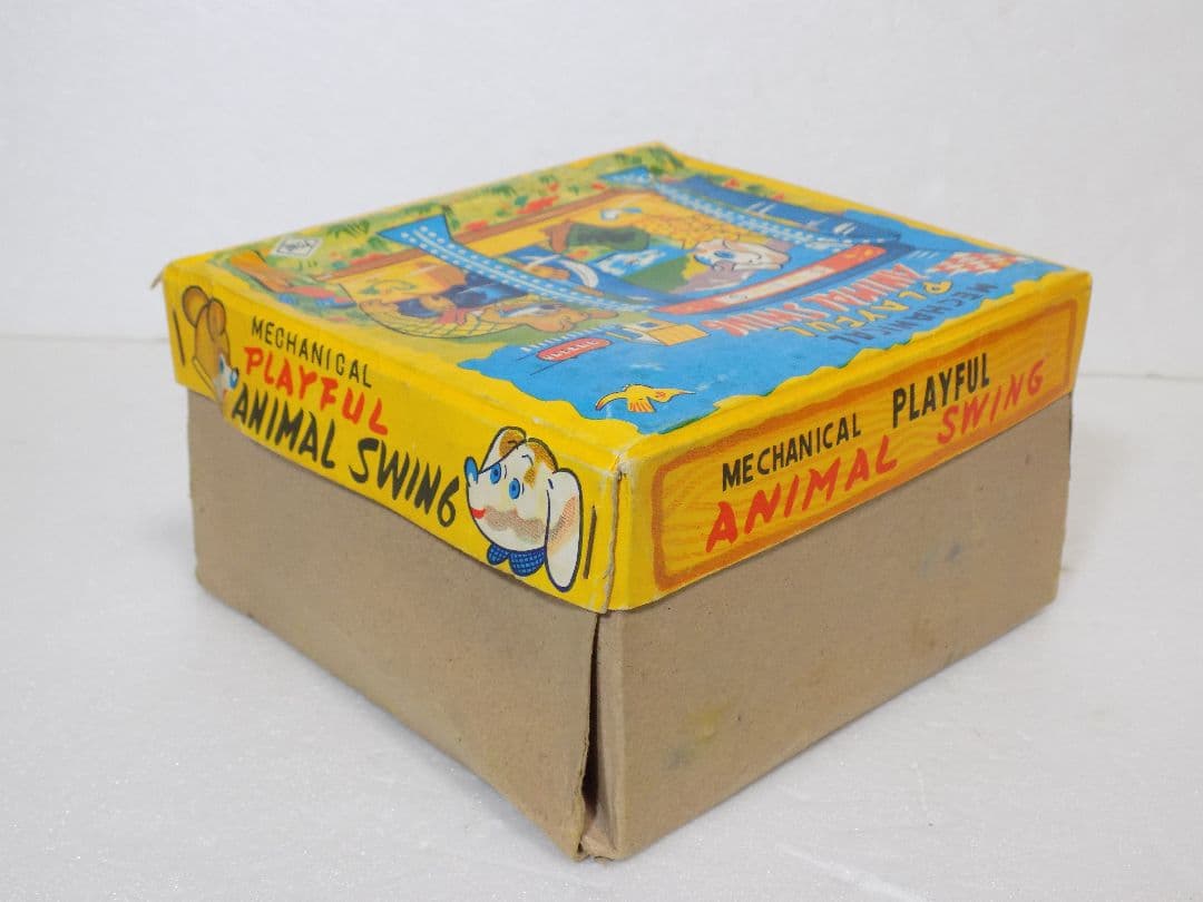 希少　米屋ブリキ　ゼンマイ【PLAYFUL ANIMAL SWING】動作品