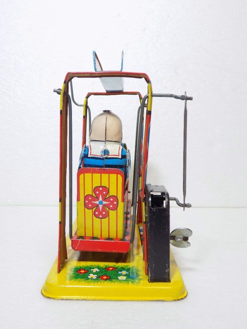 希少　米屋ブリキ　ゼンマイ【PLAYFUL ANIMAL SWING】動作品