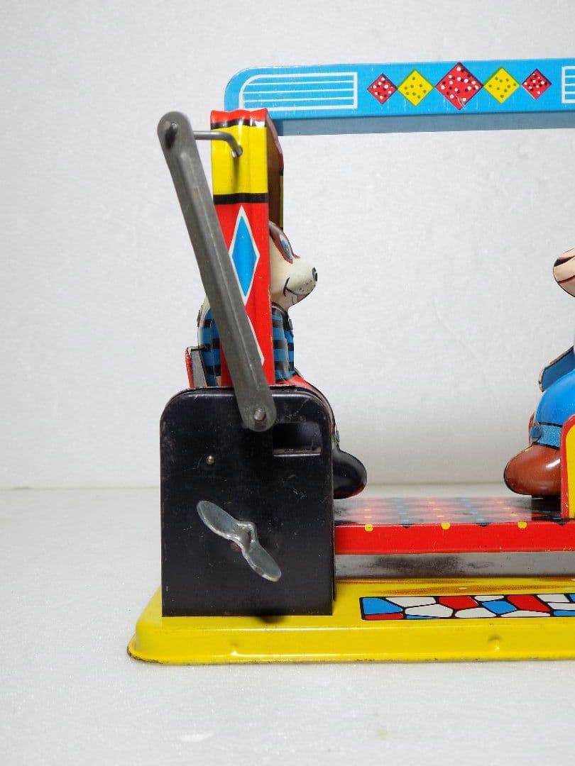 希少　米屋ブリキ　ゼンマイ【PLAYFUL ANIMAL SWING】動作品