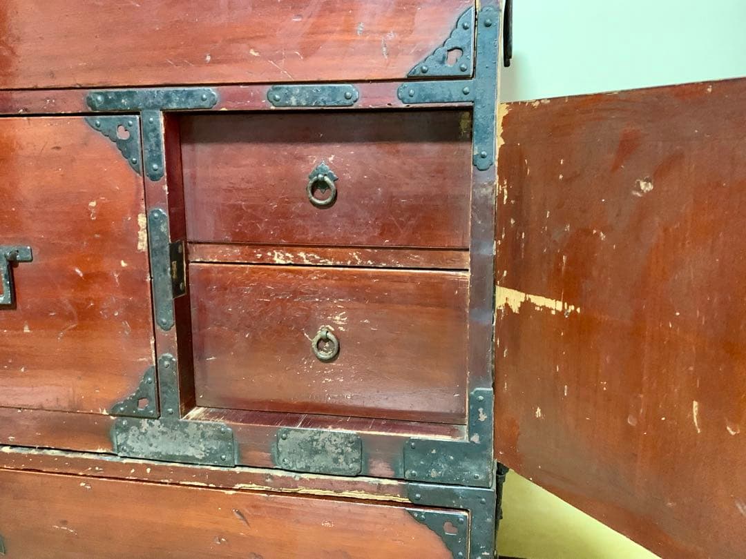 ☆【アンティーク】和箪笥 昭和レトロ 古タンス 桐箪笥 漆