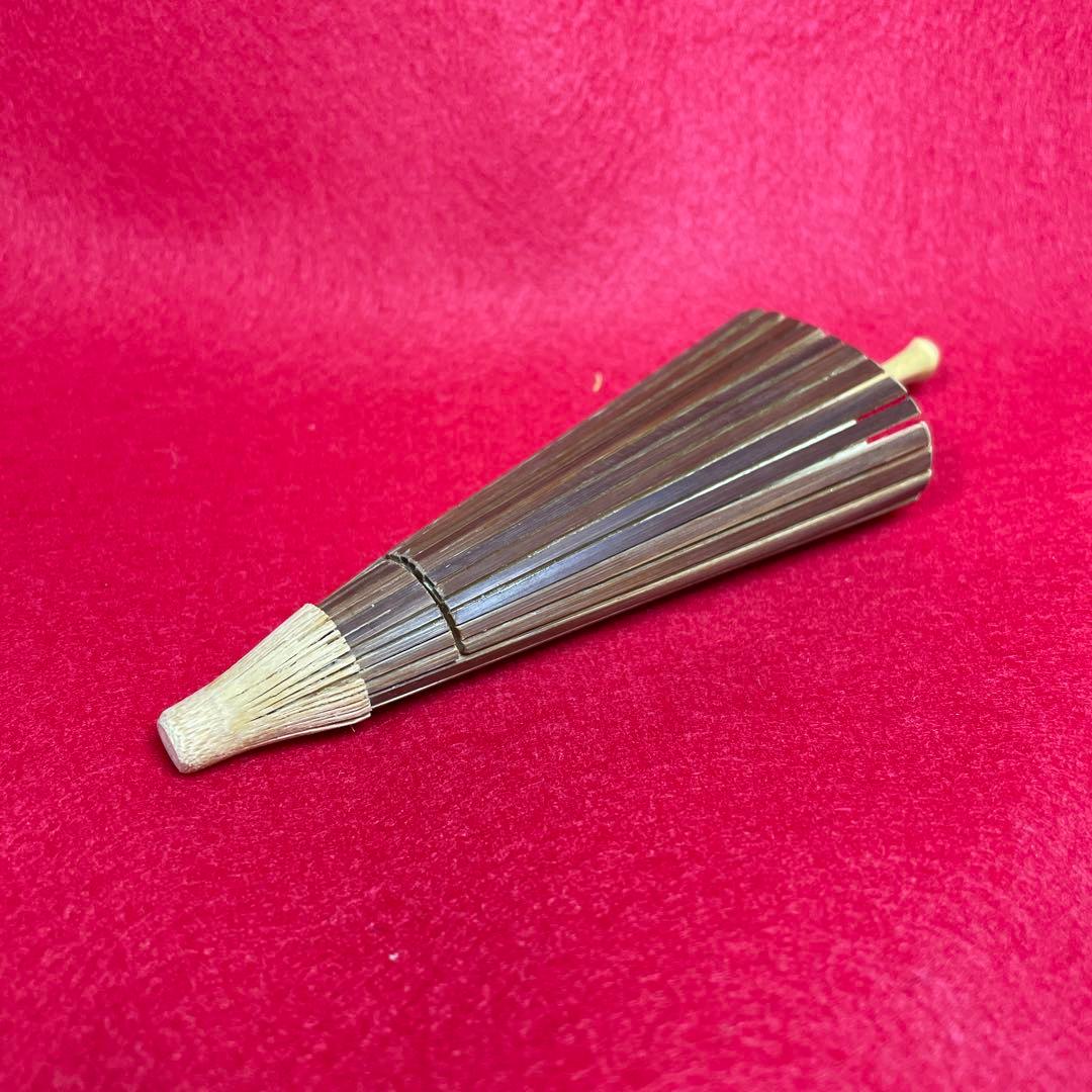 茶道具　傘香合　竹製