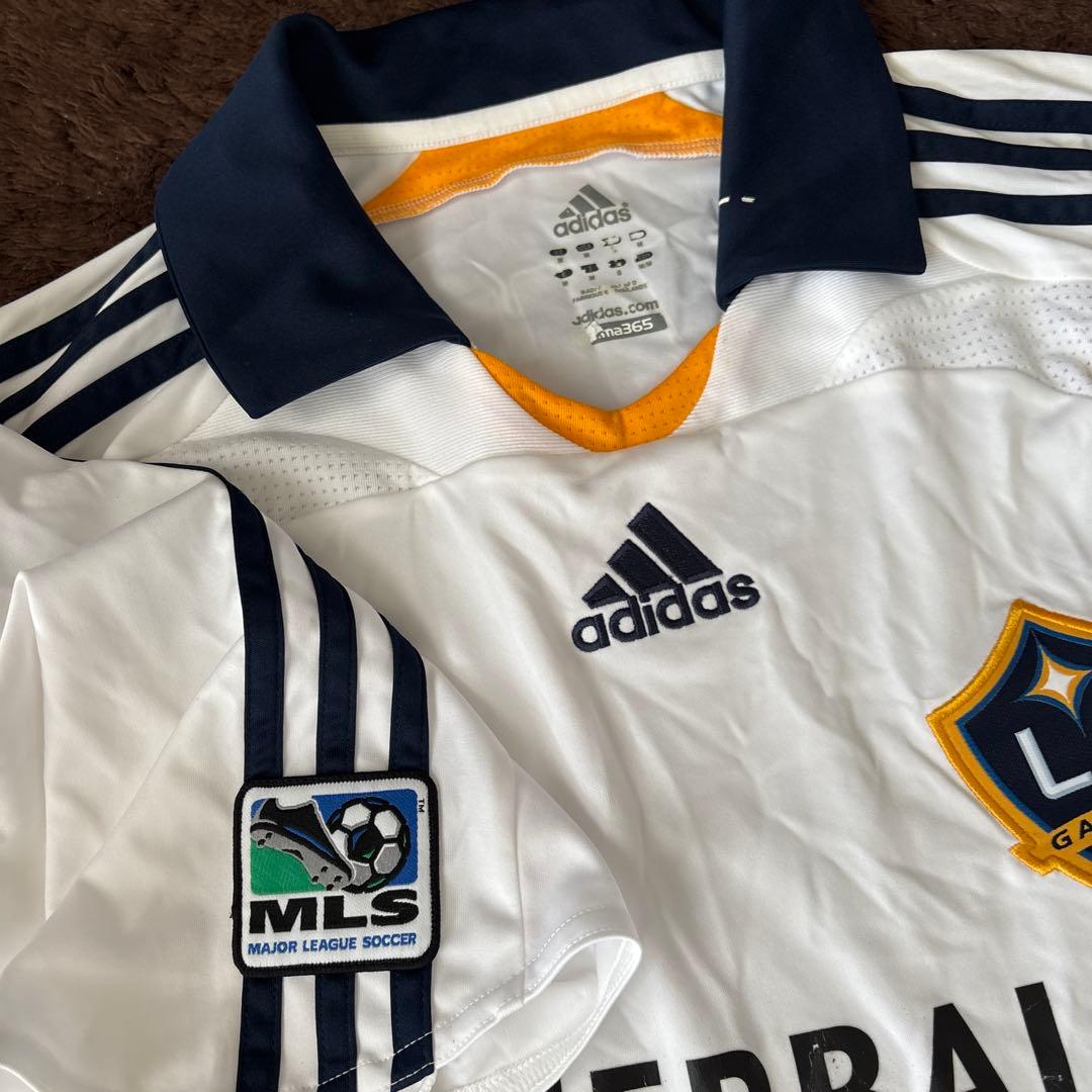 新品限定！MLSアディダスロサンゼルスギャラクシーユニフォームLL/ベッカム23