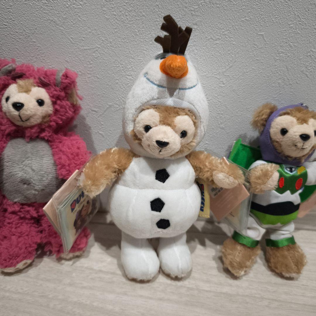 【激レア】香港ディズニー ダッフィー×トイストーリー ぬいぐるみキーホルダー