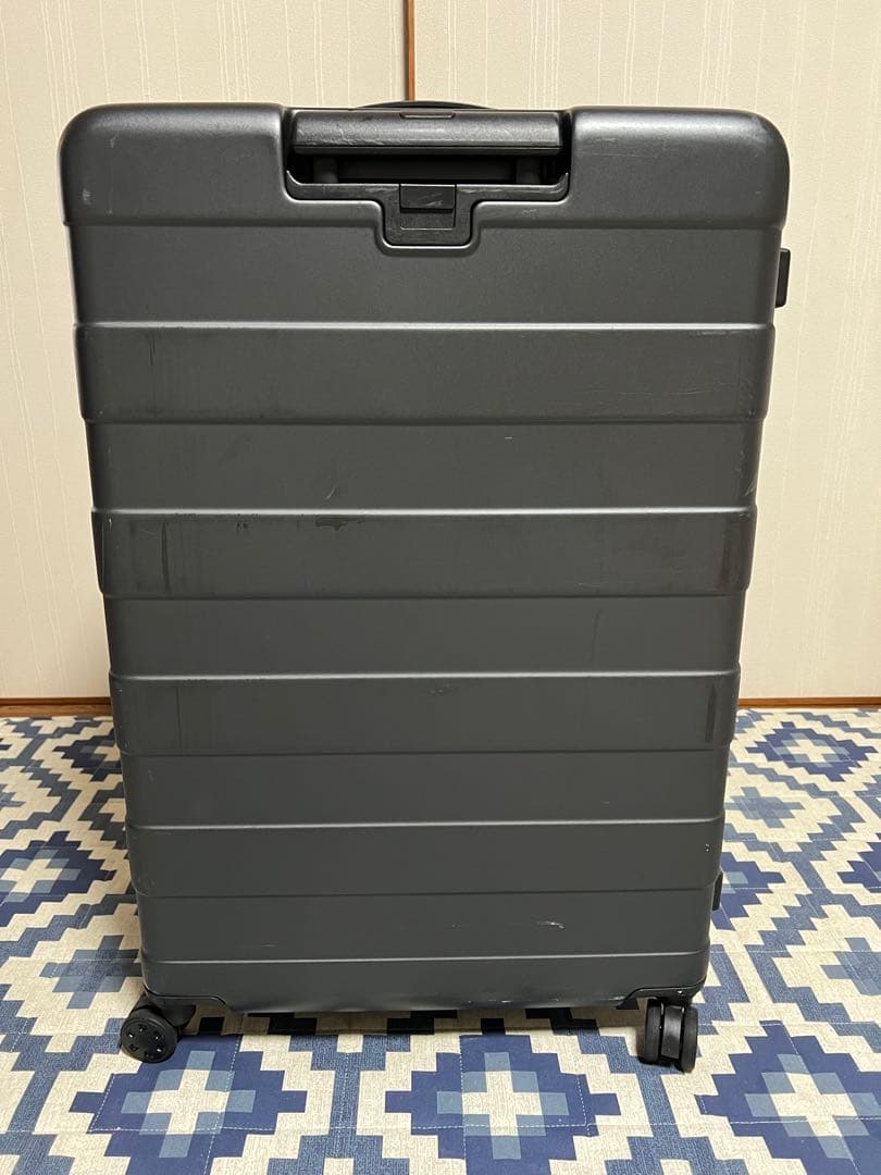 【値下げ】無印良品　バーを自由に調節できるキャリーケース（１０５Ｌ）ダークグレー