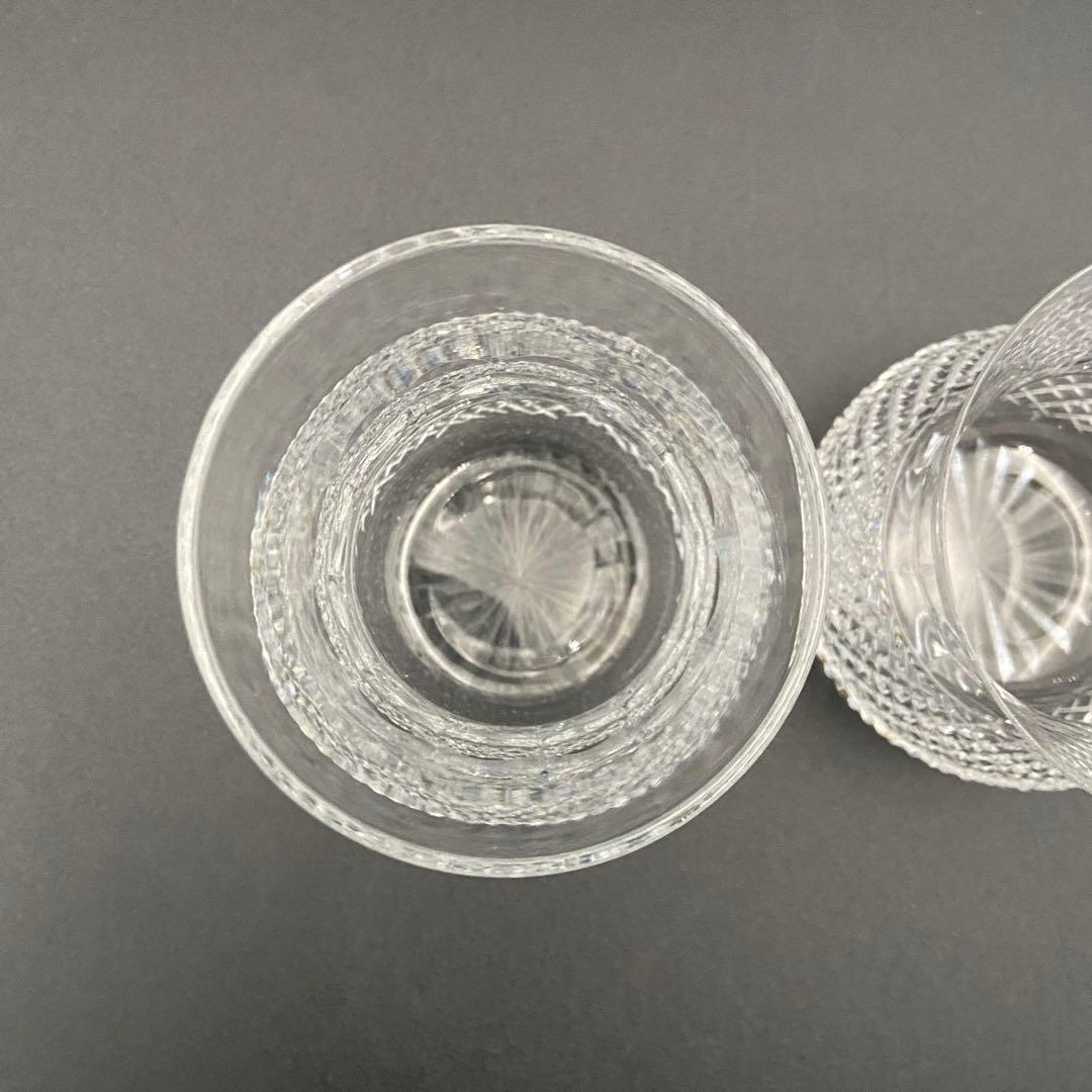 エジンバラ クリスタル アザミグラス 2客 ショットグラス ウィスキー 日本酒