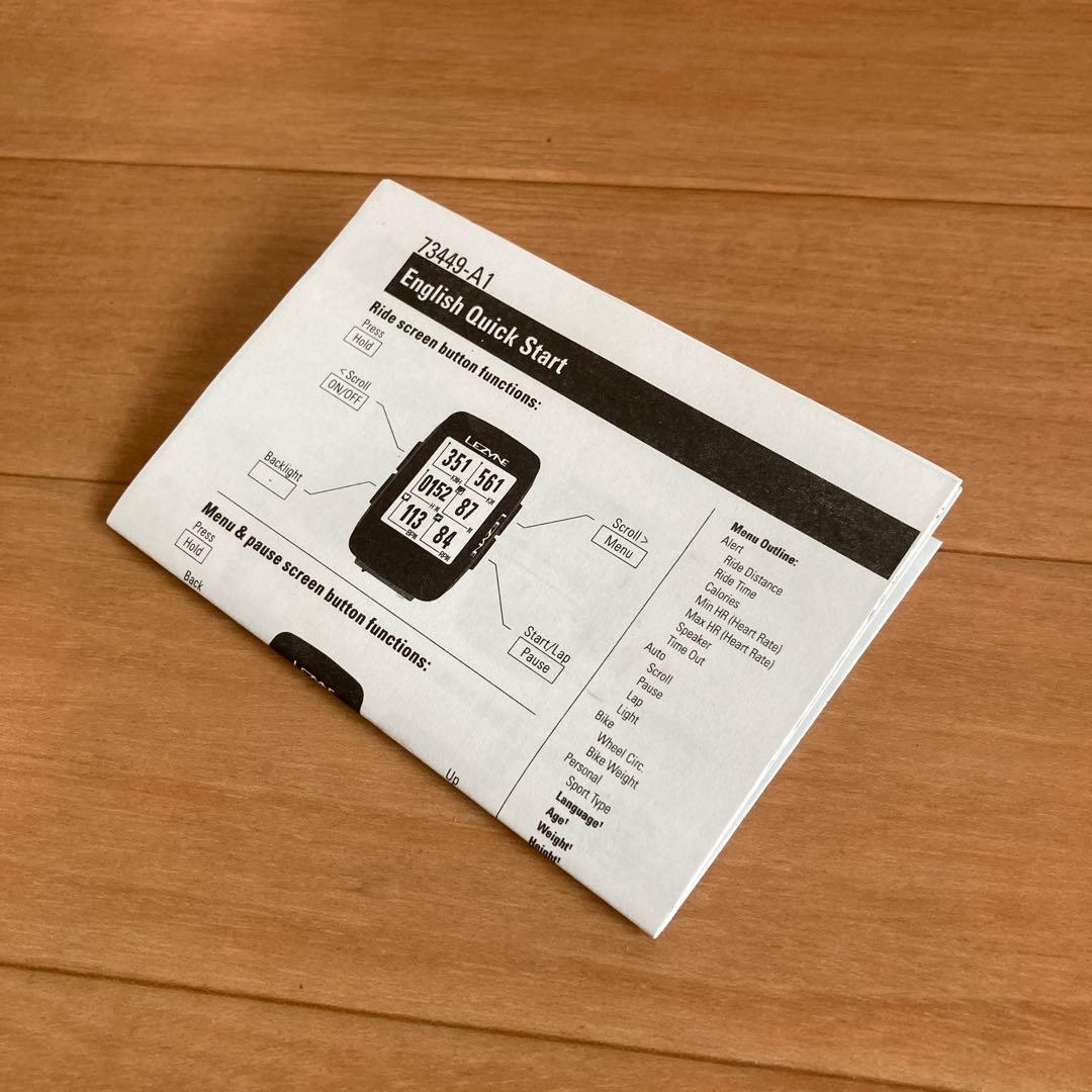 LEZYNE SUPER PRO GPS サイクルコンピューター　マウント付き