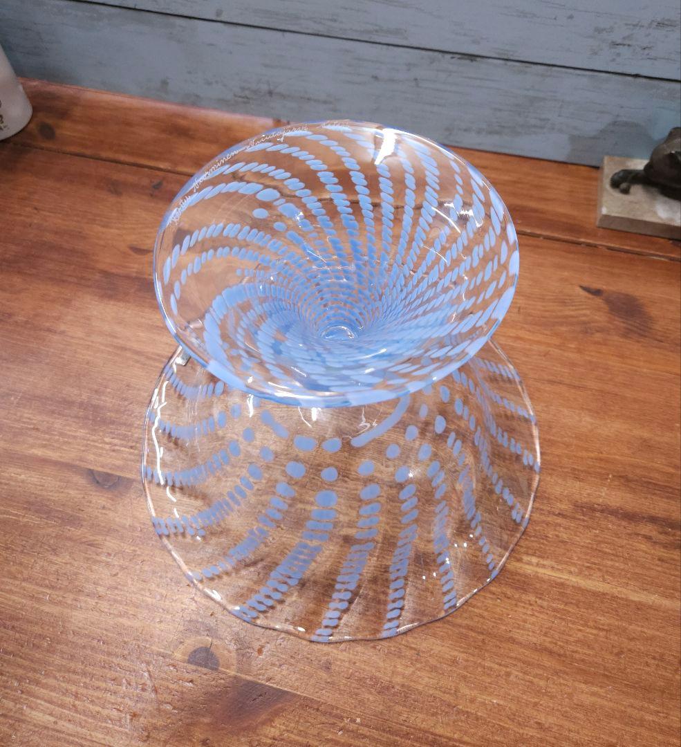 希少 ヌータヤルヴィ Nuutajarvi ヴィンテージ コンポート ガラス器