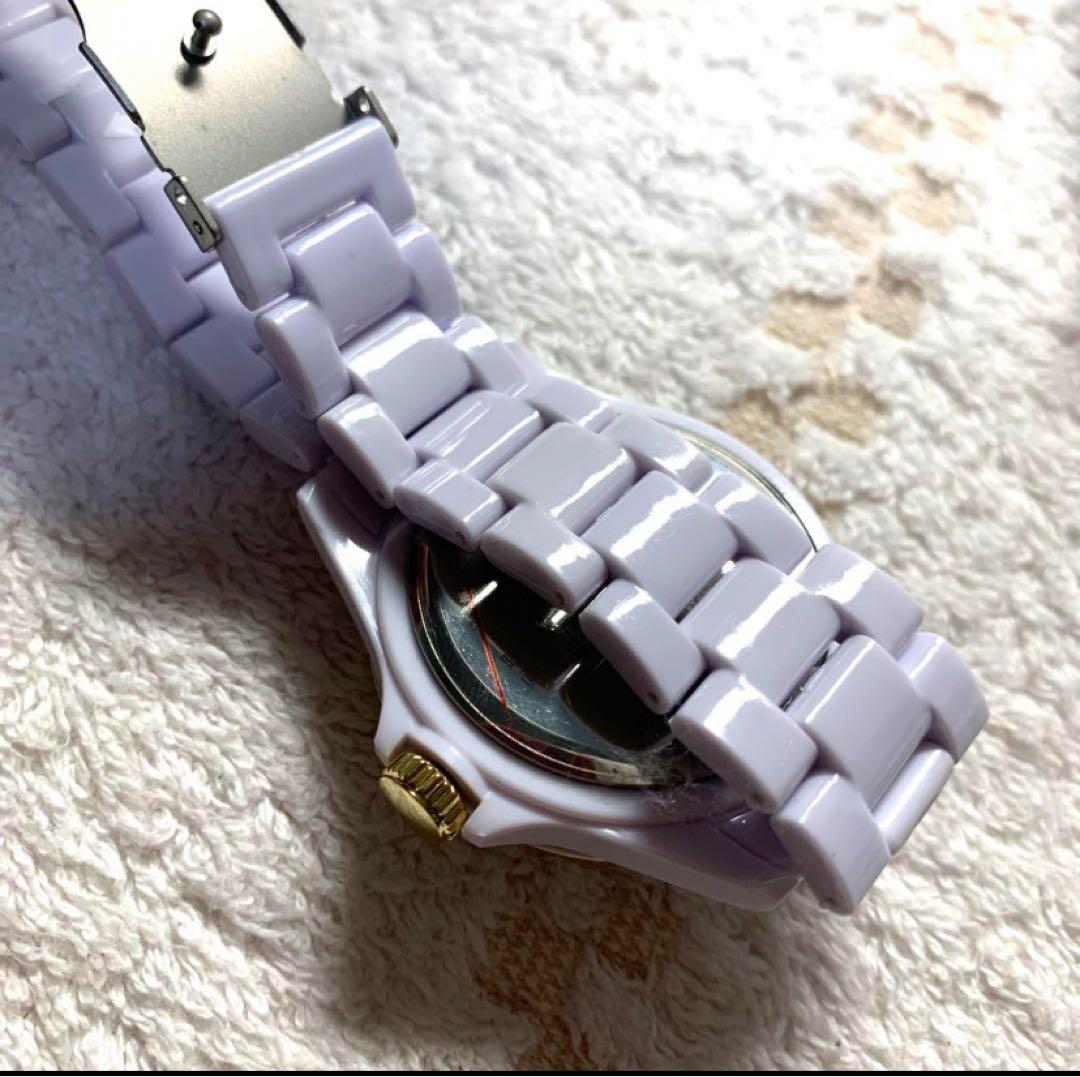 五等分の花嫁 ハイブリッドセラミックウォッチ 中野一花 腕時計 天然ダイヤモンド