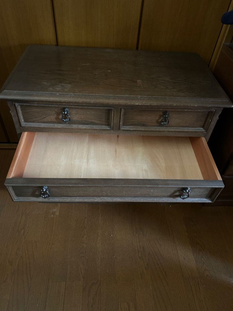 値下げ！神戸　永田良介商店　無垢材チェスト　ヴィンテージ　たのメル便