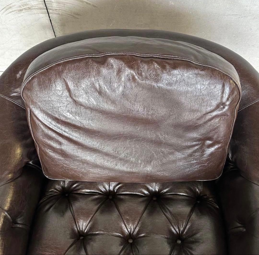 ✦最後の一脚✦マルニ木工 ベルサイユ 本革シングルソファ Mスムース