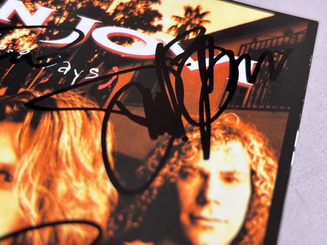 レア　bon jovi 直筆　サイン　CD ボンジョビ　ボンジョヴィ