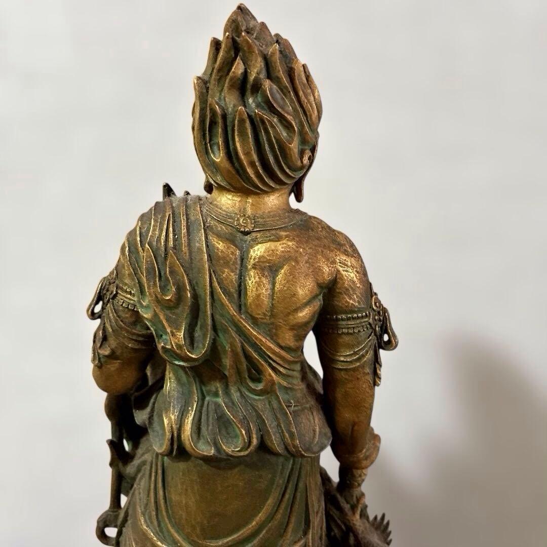 松久宗林　不動明王　青銅　仏像　美品