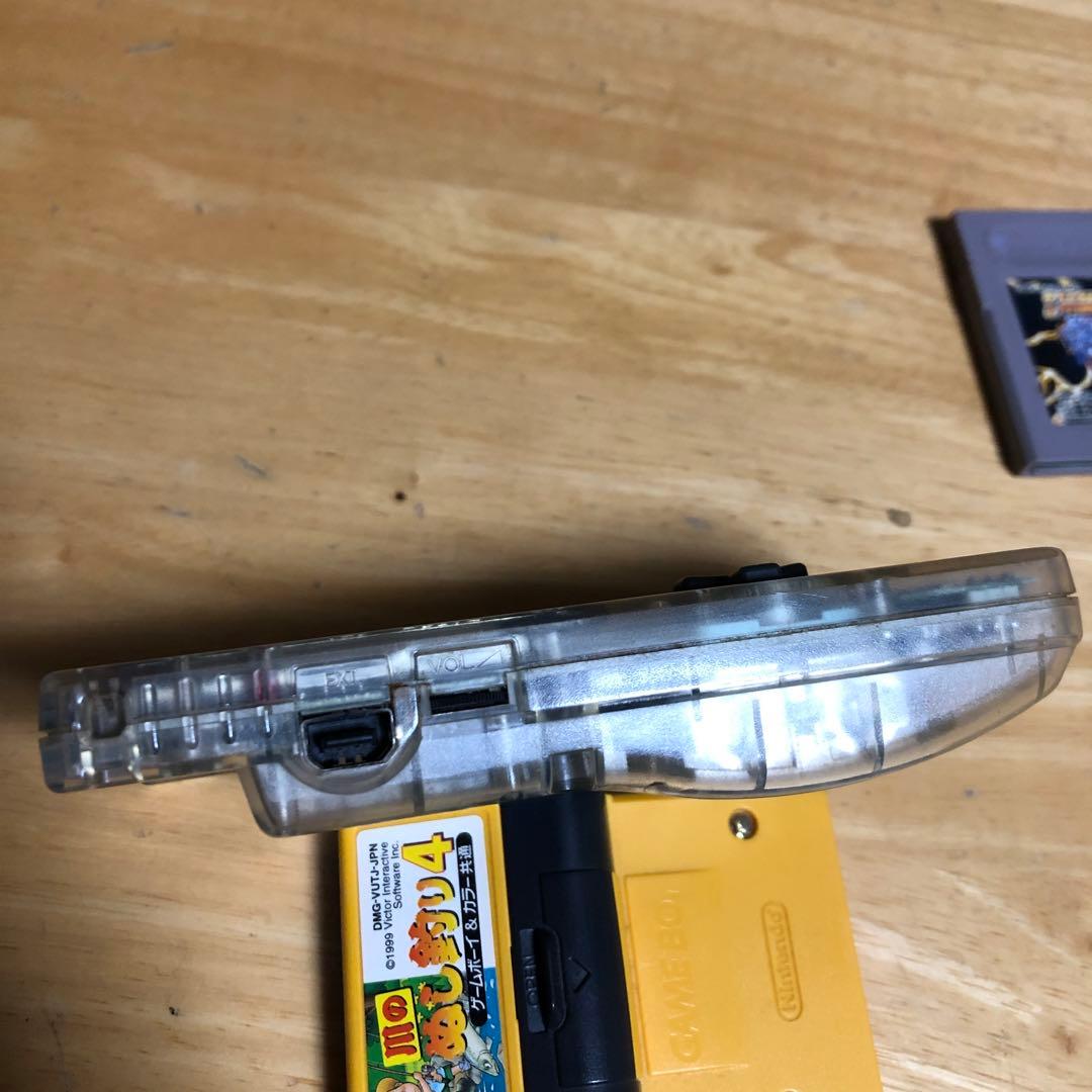 動作品 任天堂 ゲームボーイカラー 本体 クリア スケルト CGB-001