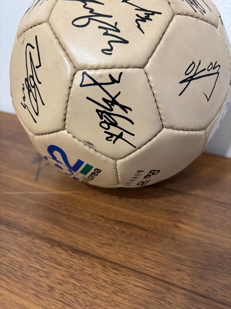 2002年　ワールドカップ　韓国代表サイン入りボール