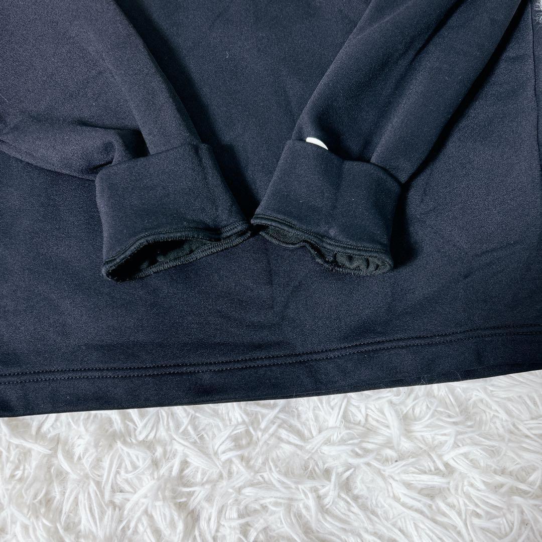 マーク&ロナ ハーフジップ プルオーバー ロゴ 44 黒　スカル ブラック