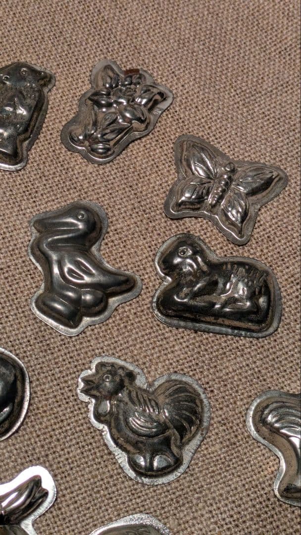 ヴィンテージ チョコレート型 17個セット ブリキ製 モールド CT-1