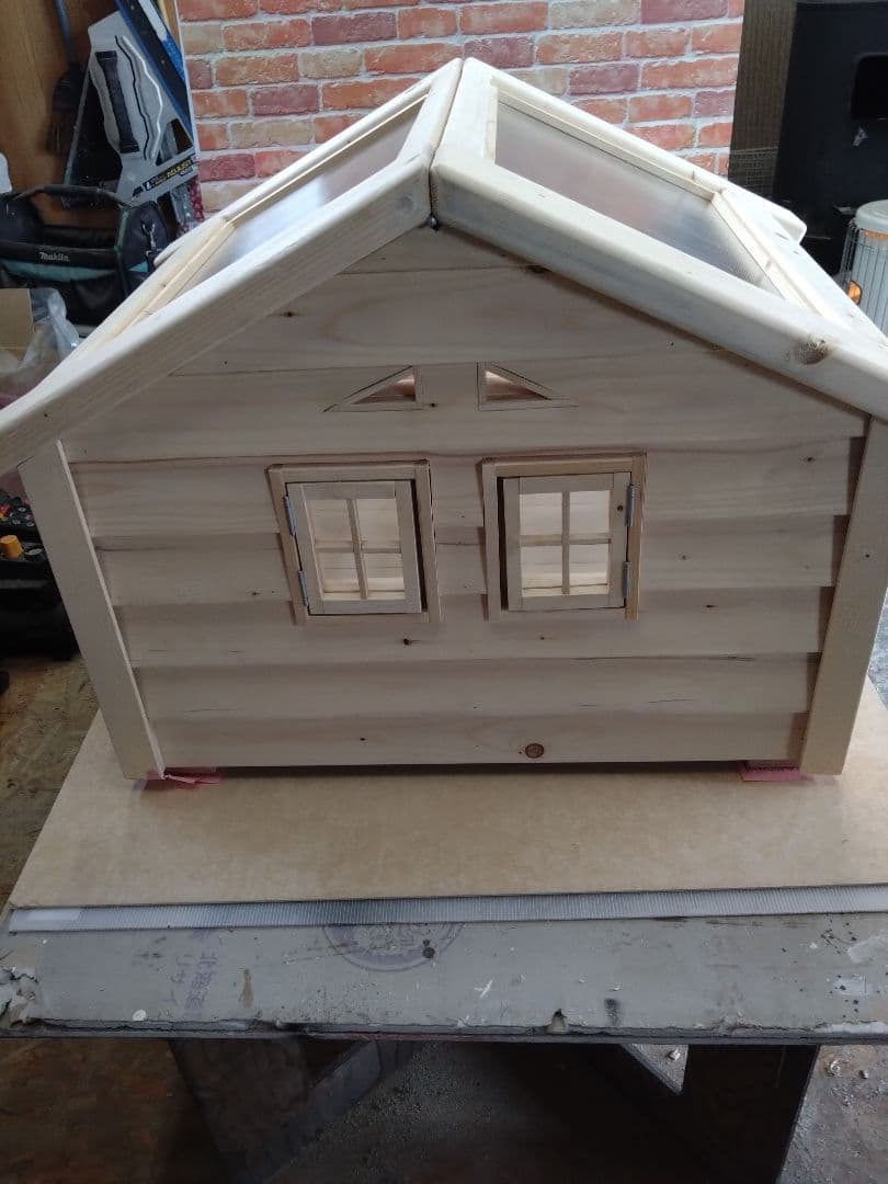 職人手作り 木製ペットハウス「Kenno」初号機　小型犬・猫用／室内用／特典付