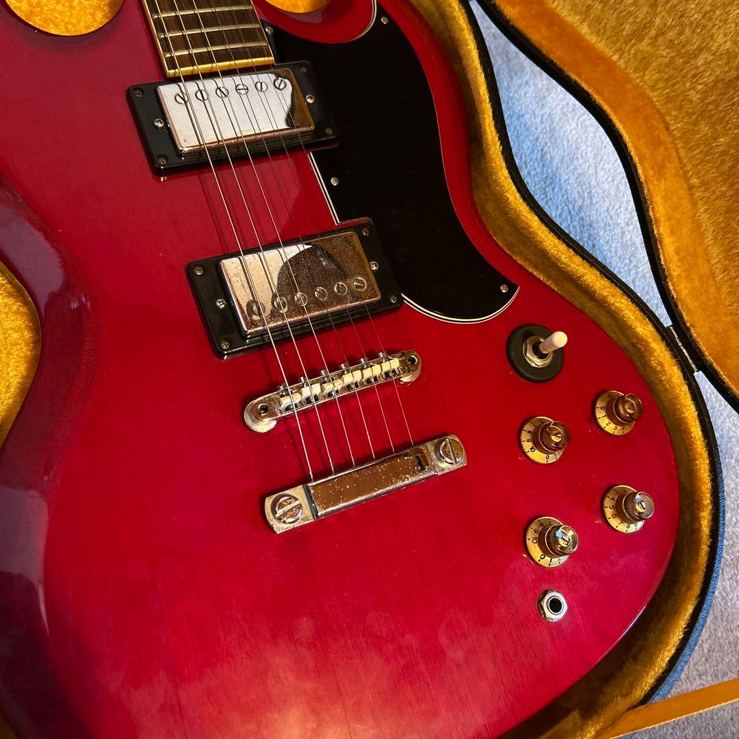 ジャパンビンテージMorris SGエレキギター オリジナルハードケース付き