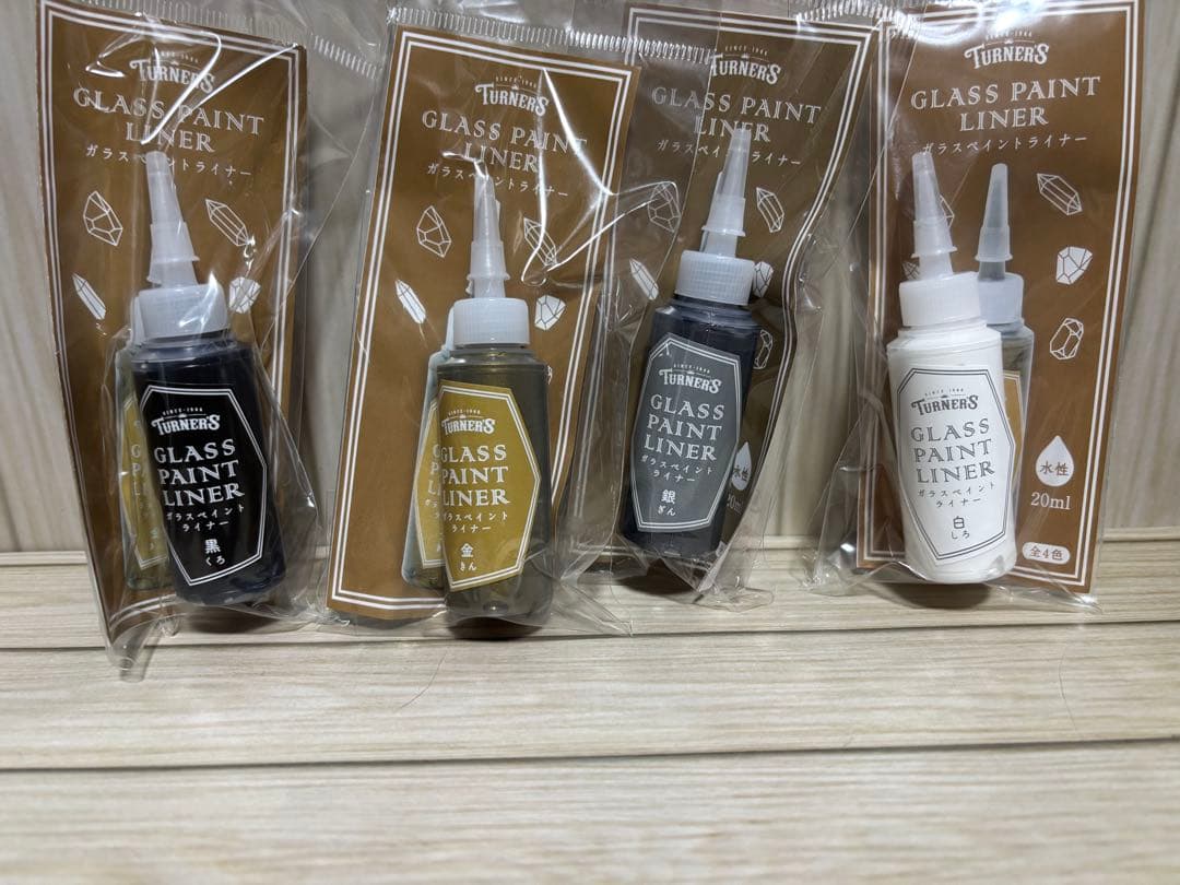 Turner'sガラスペイント・ライナー・A4アクリルスタンド画材セット