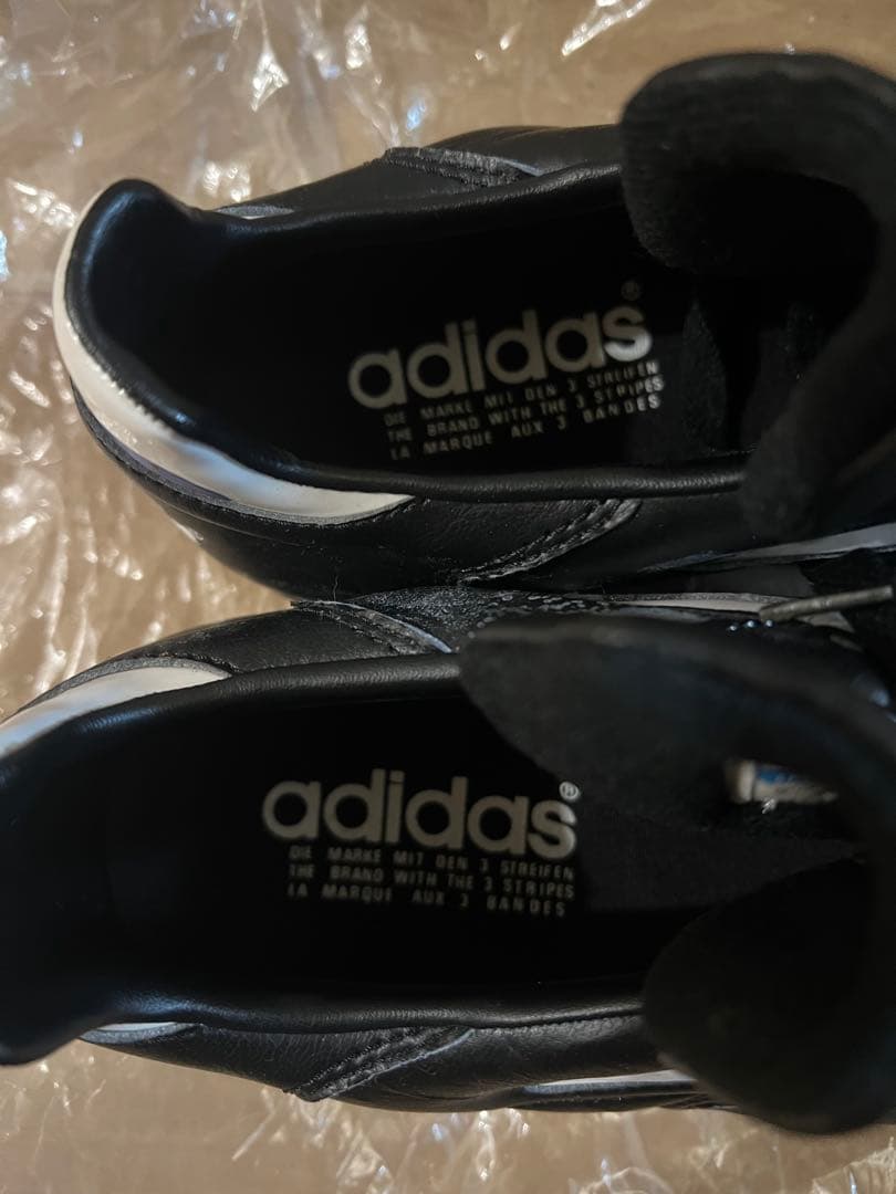 adidas サッカーシューズ ブラック/ホワイト　ヴィンテージ　90年代