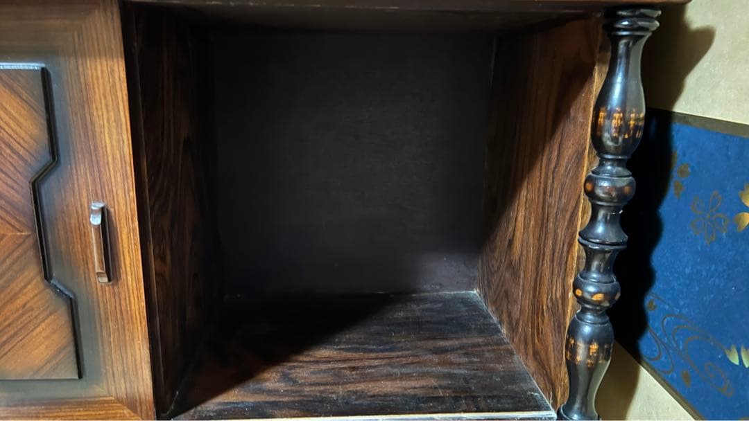 【asaaji】木製ガラス扉キャビネット(他の方は購入不可です)