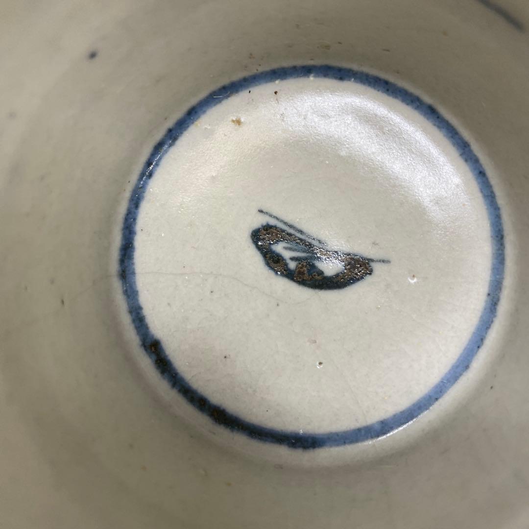 古伊万里　染付盃洗　中皿　蕎麦猪口色々　9点タコサ　東さ7-0323②