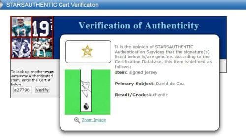 直筆サイン入りユニフォーム David de Gea  /フレーム別/SA鑑定済