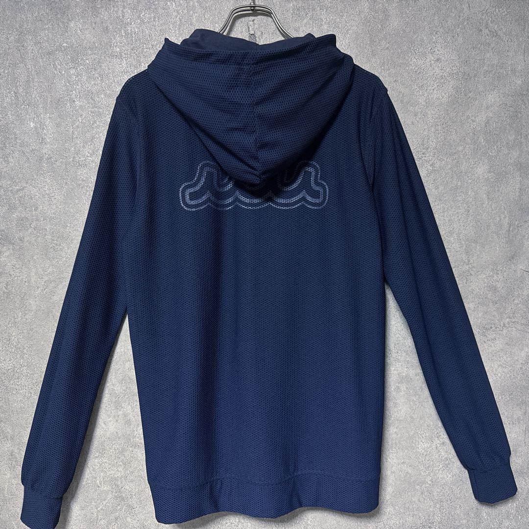 mutaMARINE ムータマリン バックロゴ メッシュ ジップ パーカー 長袖