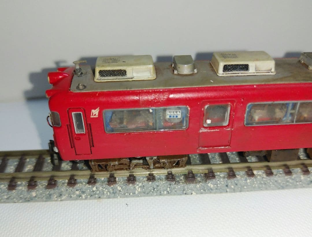 ウィンダー様鉄コレ　名鉄7700系Ｎ化済み及び各部汚し加工、デティールアップ仕様