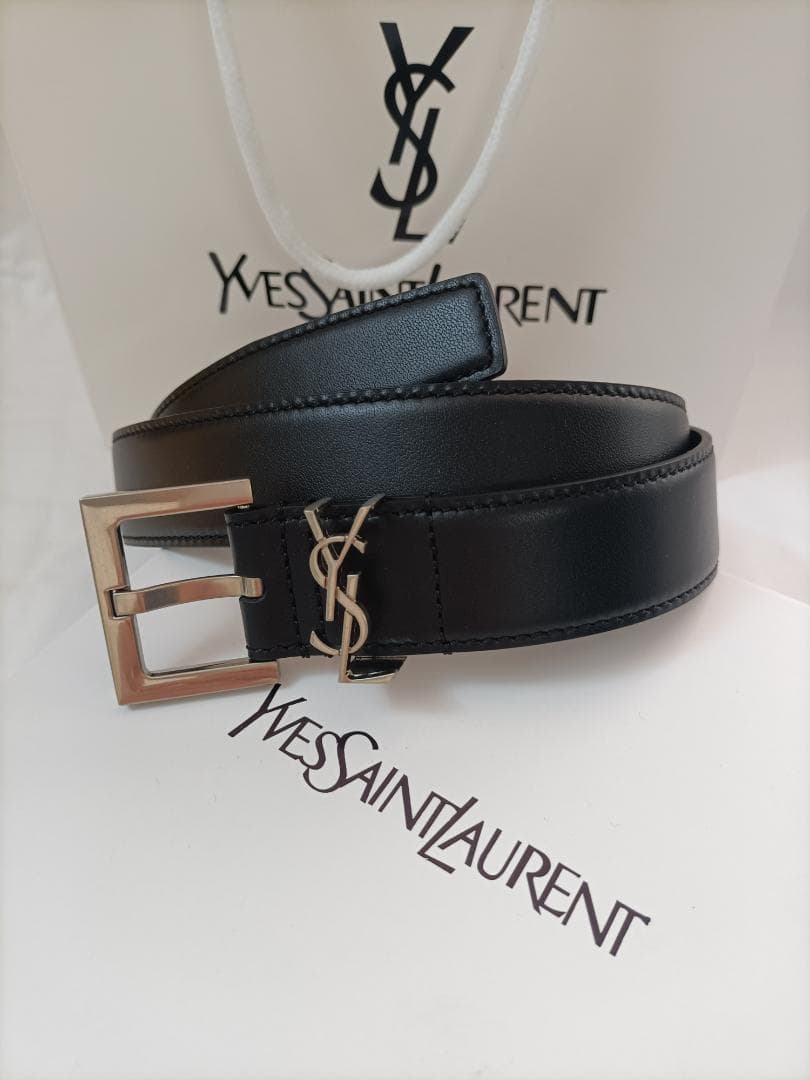 95cm/黒★サンローラン ベルト  Saint Laurent  レディース