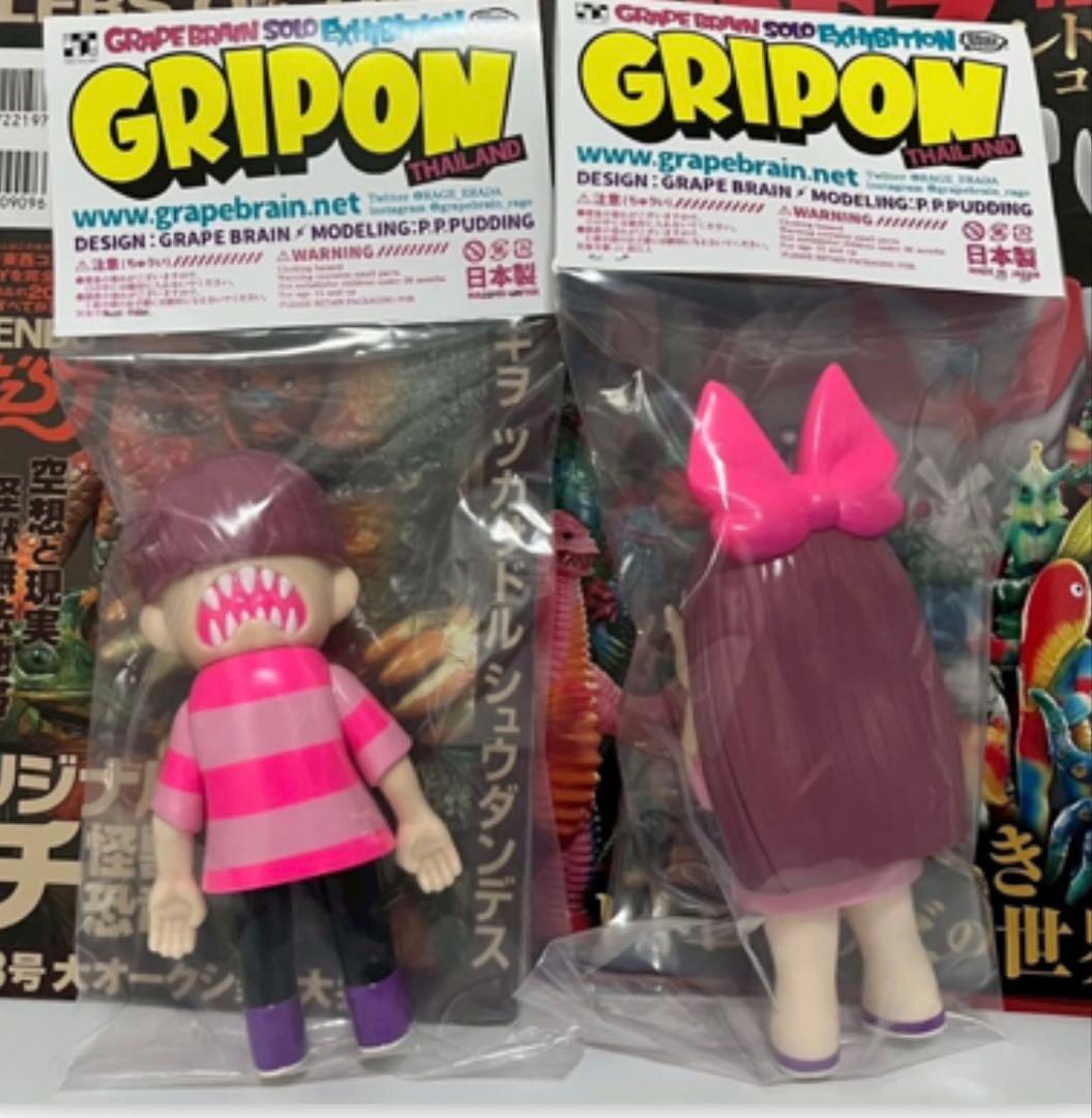 新品 GRAPE BRAIN タイ限定 にぎるちゃん のりくん ソフビフィギュア