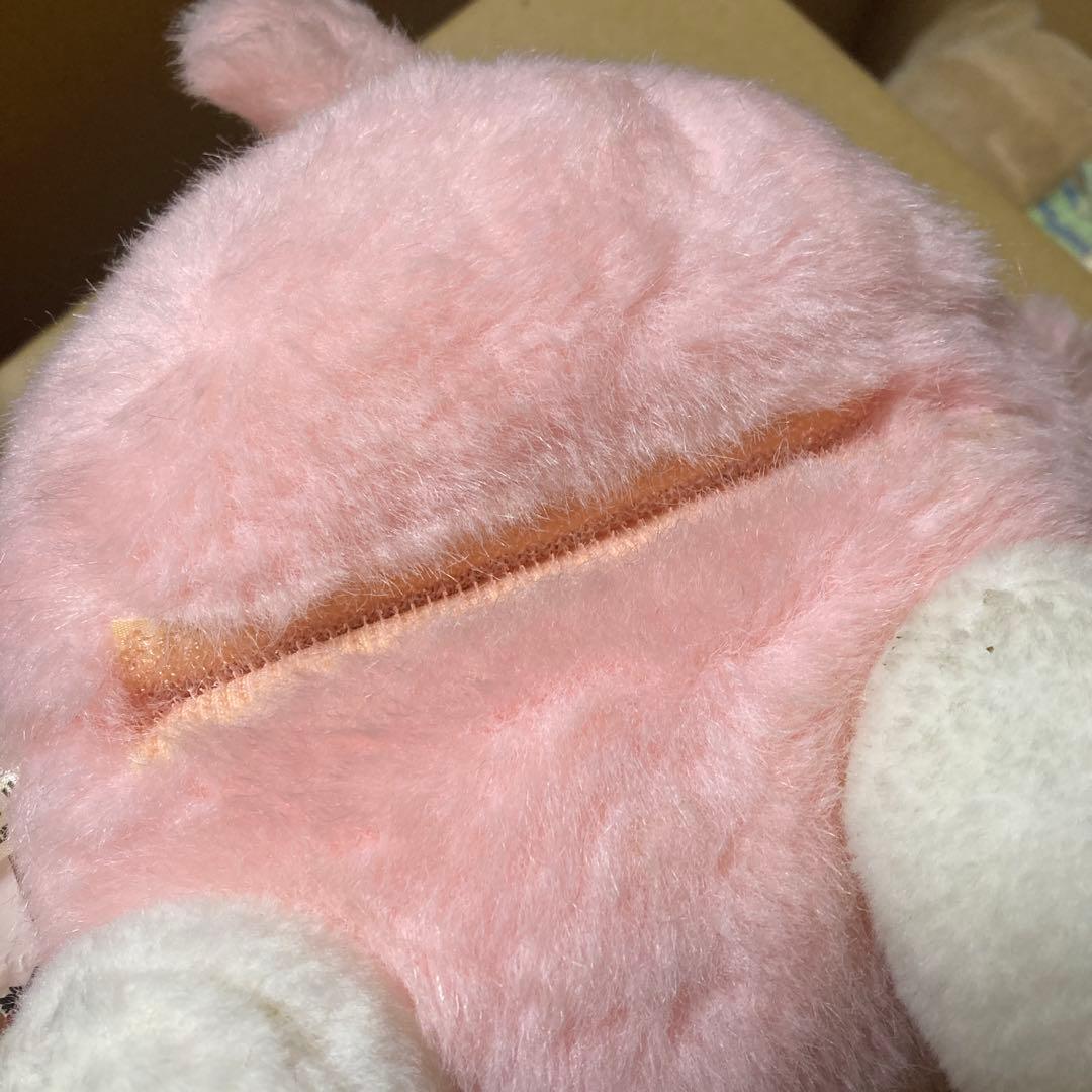 ピンクのフクロウ　ぬいぐるみ