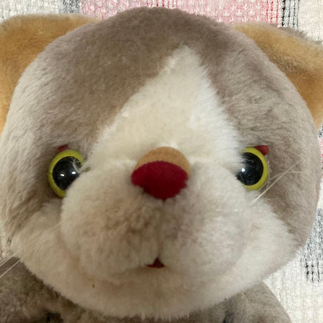 吉徳　昭和レトロ　ヴィンテージ ネコ　ぬいぐるみ　中古品