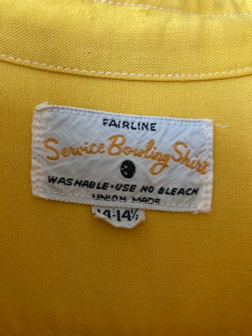 最終価格！60s service bowling shirt マチ付きシャツ