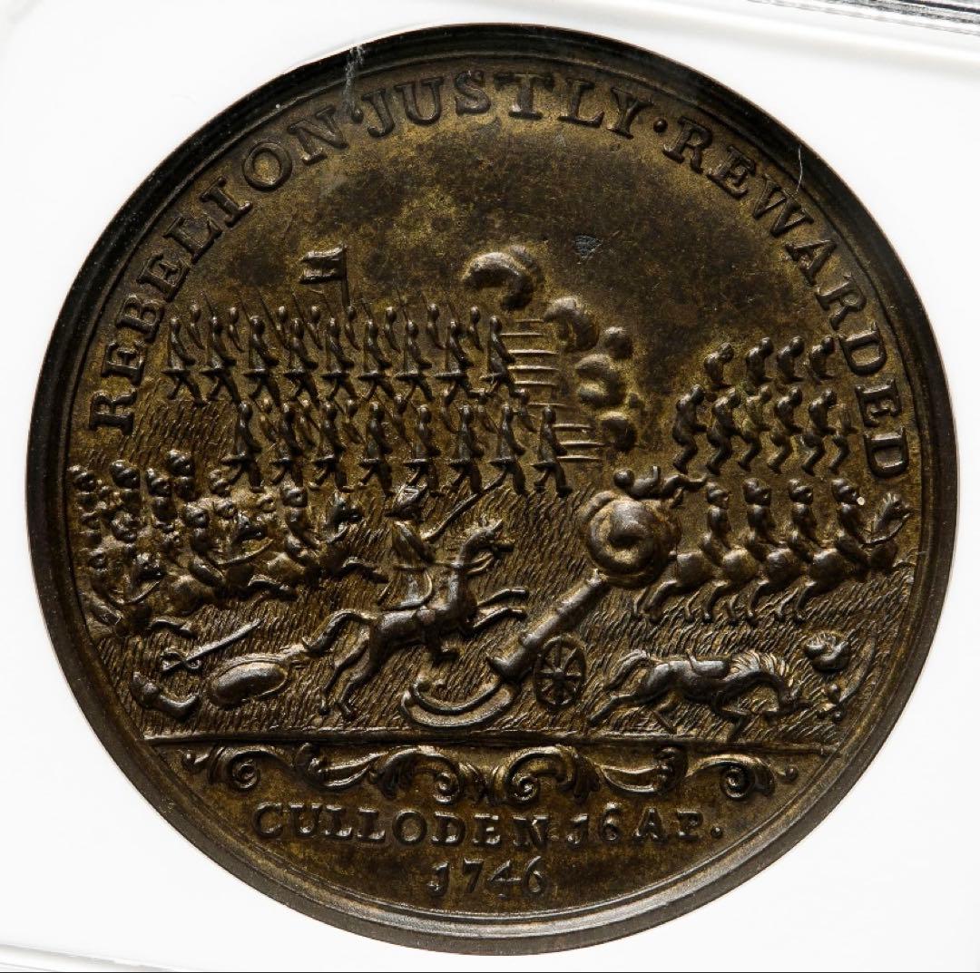 希少なMS 英国メダル❗️1746年 カロデンの戦い ブロンズメダル