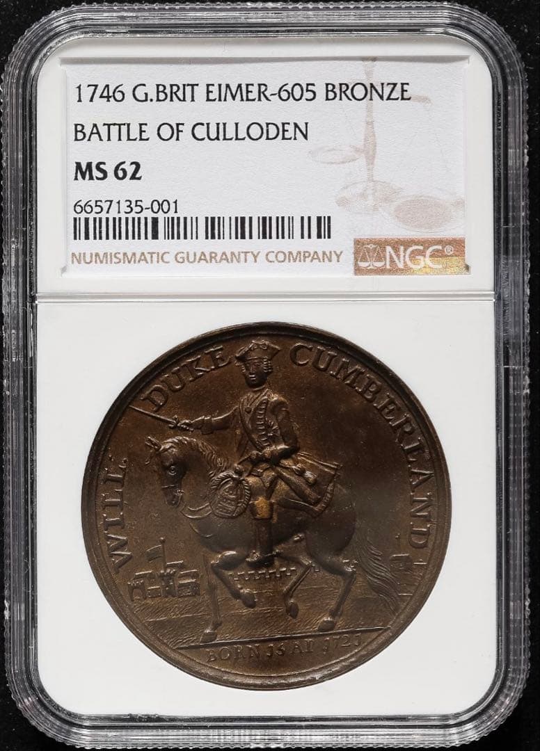 希少なMS 英国メダル❗️1746年 カロデンの戦い ブロンズメダル