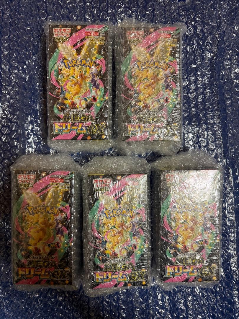 ポケモンカードゲーム MEGA ドリームEX シュリンク付き 5BOX