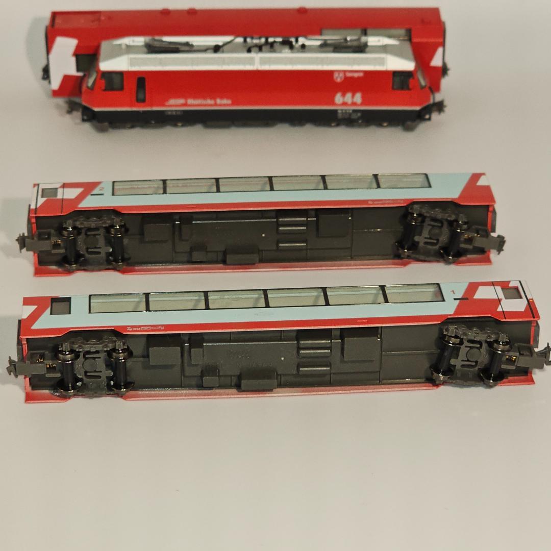 KATO 10-1145 アルプスの氷河特急 基本３両、パノラマバー　４輌組み