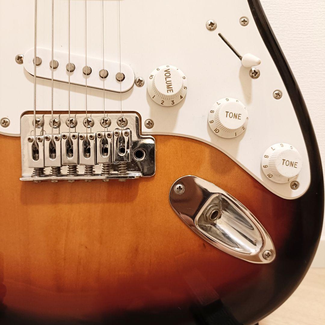 【メンテ済み】スクワイヤー ストラトキャスター エレキギター 本体 サンバースト