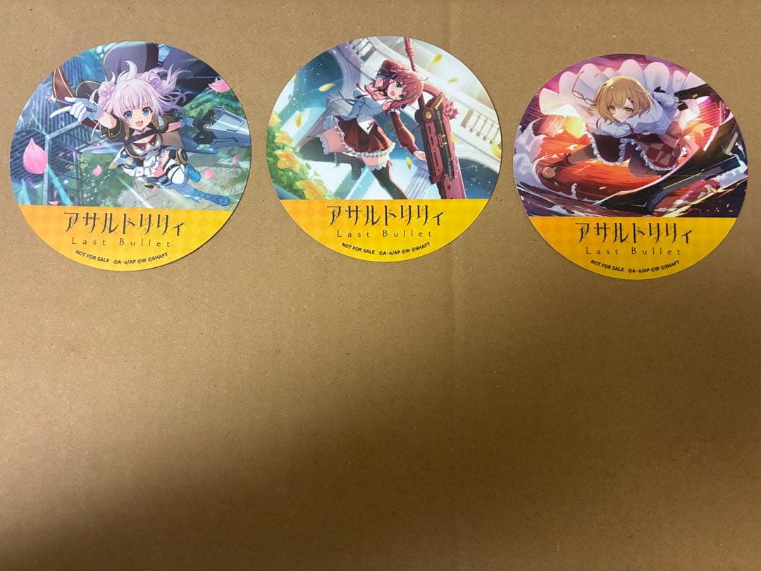 【バラ売り可】アサルトリリィ 神庭女子藝術高校×PABLO mini コースター