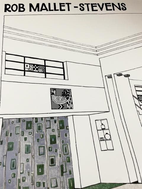 額装済/Hall d　Ambassade 1924/マレット