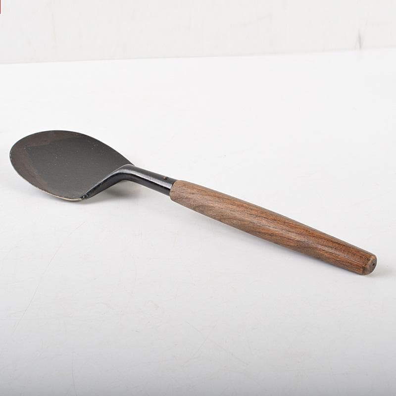 茶道具　金工師　木村清五郎造　銅製　炉用灰匙　共箱　N　6459