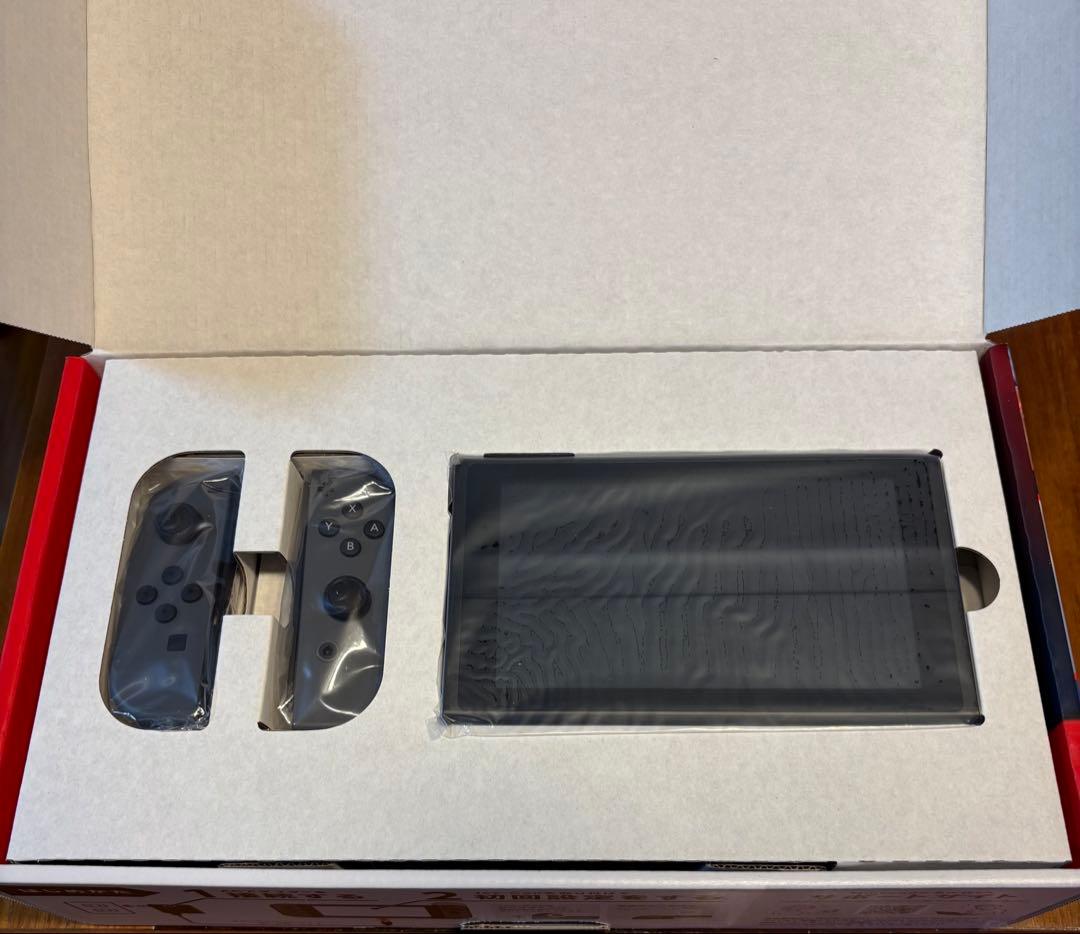 【新品•未使用】即日配送Nintendo Switch 未開封 本体グレー箱あり